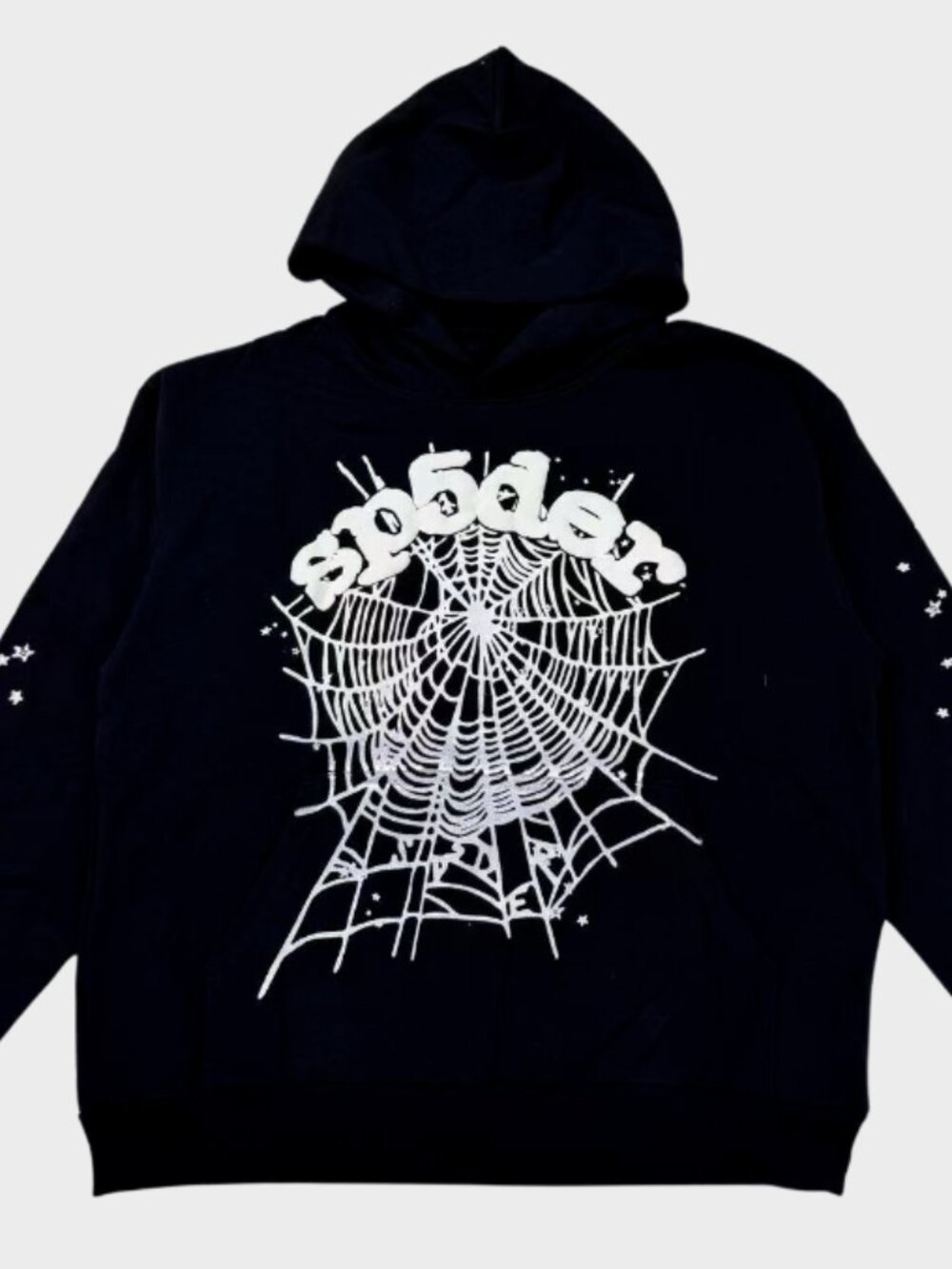 Brand New Black White Sp5der Hoodie Size Small